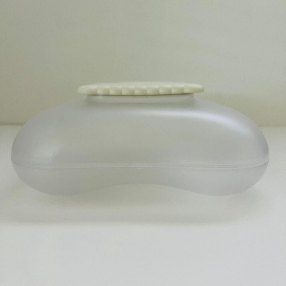 A di ALESSI Mary Biscuit Box, Translucent Body, White Lid